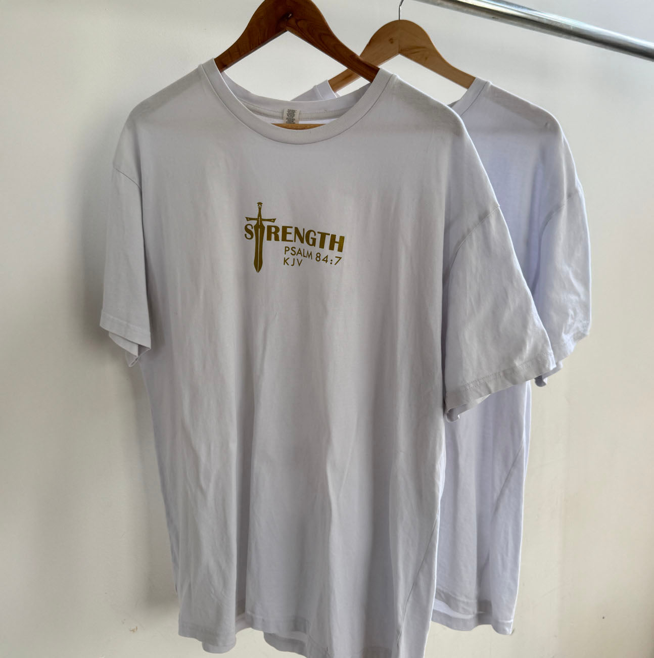 FAITH White T-Shirt | New Metallic Collection